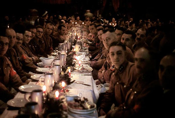Hitler’s officers and cadets celebrating Christmas, 1941 