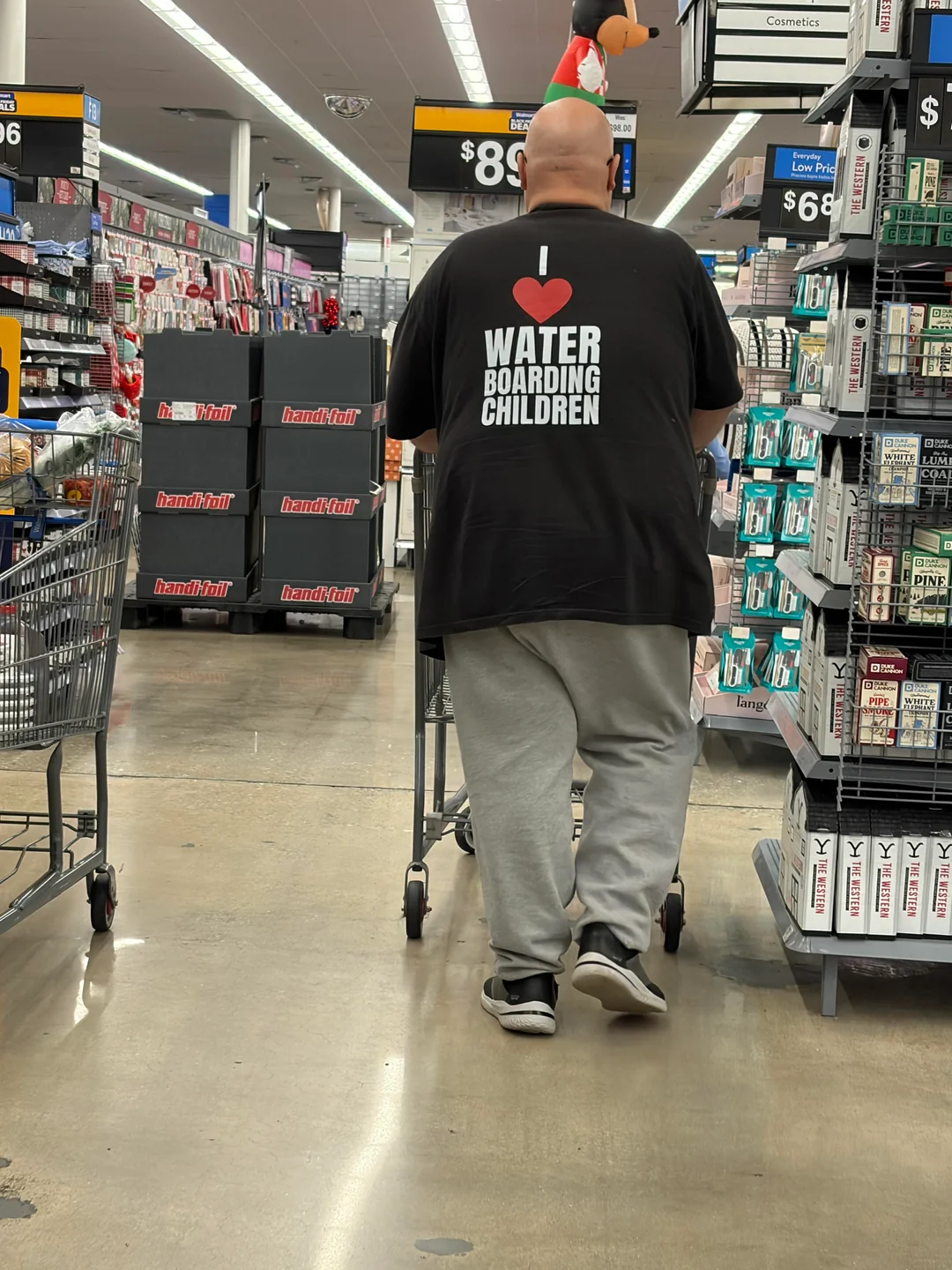 We are desperately hoping he meant to write wakeboarding.